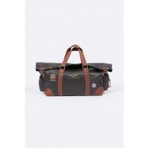CLASSIC LEGEND MOTORS - Sac de voyage 72h en cuir marron foncé