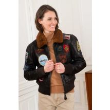 TOP GUN - Top Gun réplica de cuero auténtico mujer