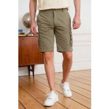 AERONAUTICA MILITARE - Shorts in cotone verde