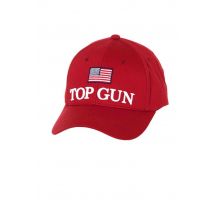 TOP GUN - Casquette Top Gun Rouge Drapeau Américain
