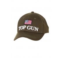 TOP GUN - Gorra Top Gun Caqui Bandera Americana
