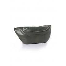 OAKWOOD - Sacoche banane en cuir vert foncé femme
