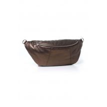 OAKWOOD - Sacoche banane en cuir or femme