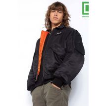 SCHOTT - Bomber noir en nylon recyclé homme