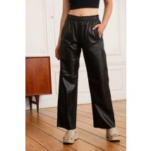 OAKWOOD - Pantaloni da donna in pelle nera