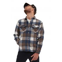 VON DUTCH - Surchemise en coton bleue, blanche et orange homme