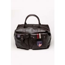 CLASSIC LEGEND MOTORS - Sac de voyage en cuir marron foncé pour homme