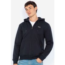 SCHOTT - Sweat à capuche bleu marine pour homme