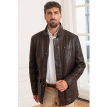 Cazadora hombre univers du luxe MARCO AGNEAU JUMBO CHOCOLAT