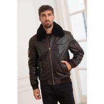 - Blouson aviateur 70 ans patrouille de France marron homme