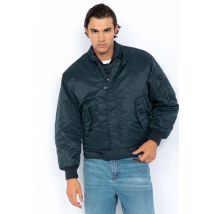 SCHOTT - Bomber à plastron amovible bleu marine pour homme