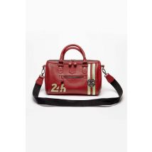 CLASSIC LEGEND MOTORS - Sac à main en cuir racing rouge foncé