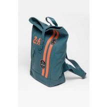 CLASSIC LEGEND MOTORS - Sac à dos en cuir racing bleu royal et orange