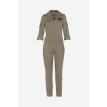 SCHOTT - Combinaison femme kaki clair style militaire