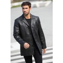 SCHOTT - Veste mi longue en cuir d'agneau
