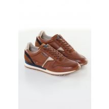 - Baskets en cuir cognac beige