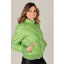 OAKWOOD - Doudoune en cuir pour femme couleur vert pomme