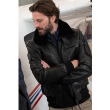 - Blouson aviateur en cuir mythique de la Patrouille de France