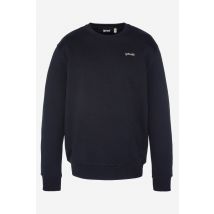 SCHOTT - Sweatshirt ras du cou bleu marine