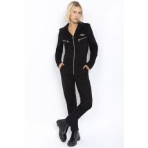 SCHOTT - Combinaison légère noire pour femme