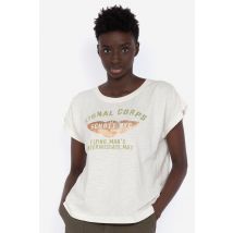 Tee shirt femme schott TSGLENW OFF WHITE
