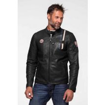 CLASSIC LEGEND MOTORS - Blouson en cuir racing noir