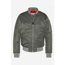 SCHOTT - Cazadora bomber caqui claro de nailon reciclado para hombre