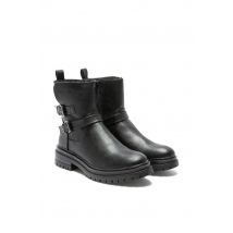 REDSKINS - Stivali da donna in materiale sintetico nero