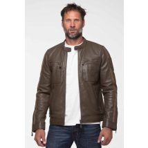 CLASSIC LEGEND MOTORS - Blouson en cuir Steve McQueen couleur army