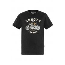 Tee shirt homme schott TSARON BLACK