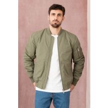 SCHOTT - Blouson bomber en nylon couleur sage kaki