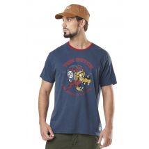 VON DUTCH - Camiseta de algodón con cuello redondo y estampado