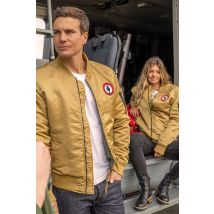 MARINE NATIONALE - Bomber beige French Navy