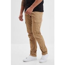 DAYTONA - Pantalon cargo en coton beige