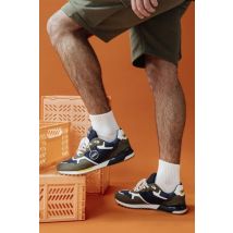 Baskets en toile homme redskins OYATI KAKI MARINE BLANC