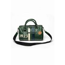 CLASSIC LEGEND MOTORS - Sac à main en cuir racing vert