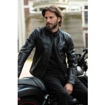 THEDI LEATHERS - Blouson racing en cuir de cheval italien
