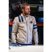 CARROLL SHELBY - Chaqueta Shelby de piel de oveja color crudo