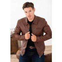 CITYZEN - Cuello de camisa ajustado para hombre en piel