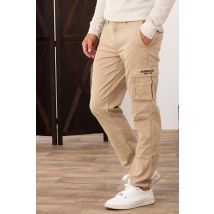 AERONAUTICA MILITARE - Pantalon style army beige pour homme