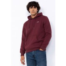 SCHOTT - Sweat à capuche bordeaux