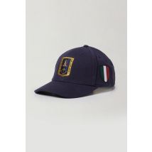 AERONAUTICA MILITARE - Casquette en coton bleu marine avec emblème