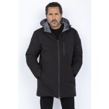 SCHOTT - Parka longue noire pour homme