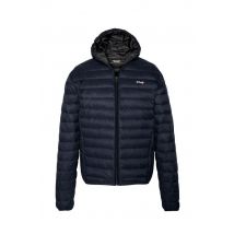 SCHOTT - Doudoune matelassée en nylon bleue marine