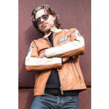CLASSIC LEGEND MOTORS - Blouson en cuir vintage Steve McQueen 1966
