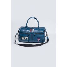 CLASSIC LEGEND MOTORS - Sac de voyage week-end en cuir bleu