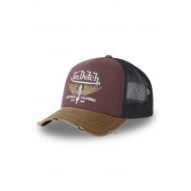 VON DUTCH - Casquette trucker marron motif tatouage