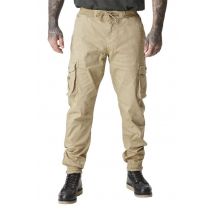 VON DUTCH - Pantaloni cargo beige da uomo