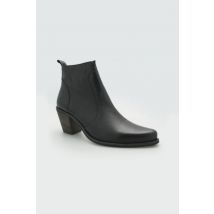 - Bottines en cuir noires élégantes
