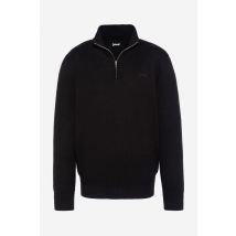 SCHOTT - Pull à col zippé noir